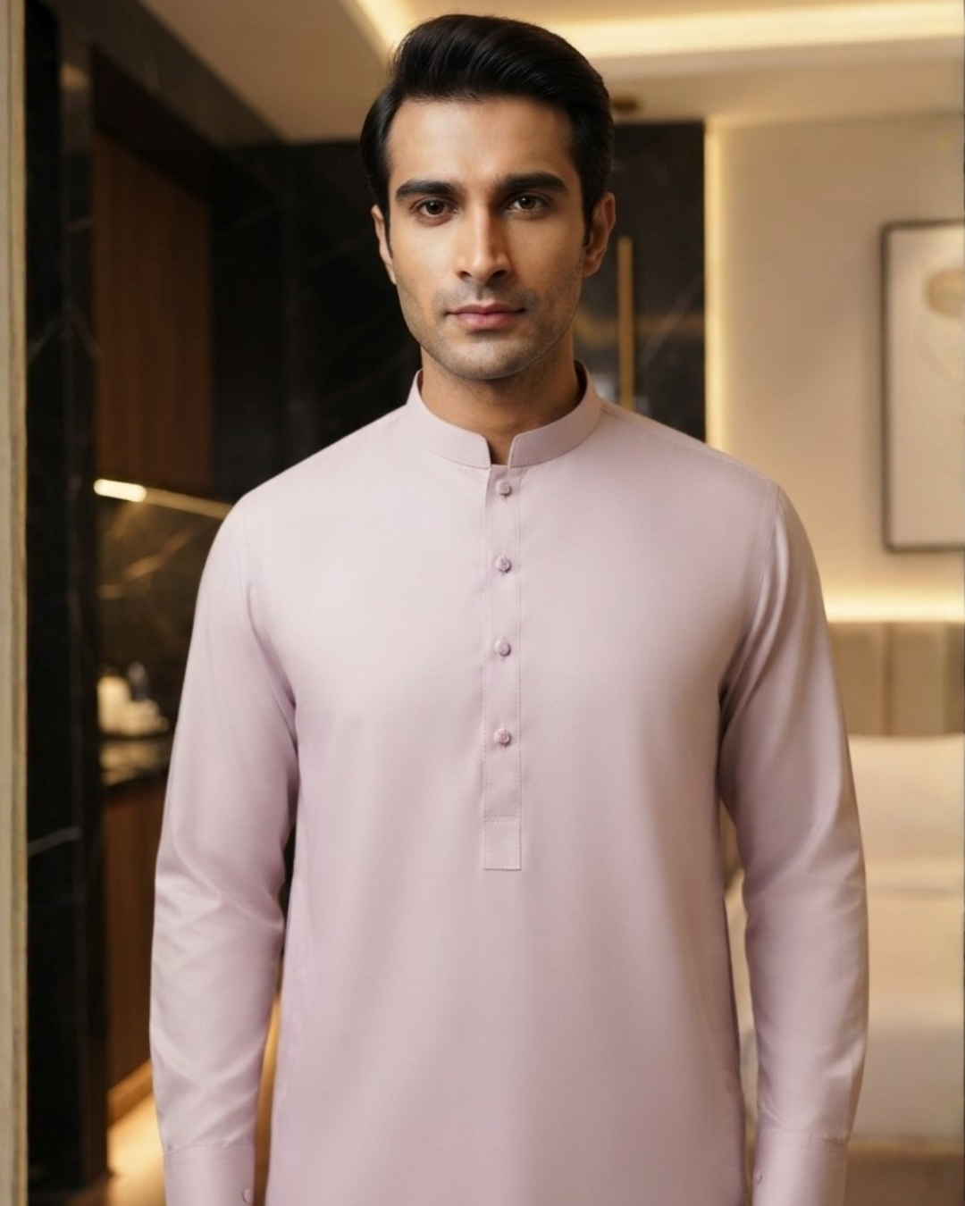 Men's Suit Blush Pink Milano Boski Unstitched