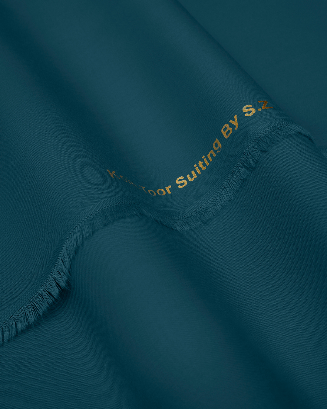 Men's Suit Peacock Blue Koh e Toor Wash & Wear Unstitched