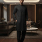 Men's Suit Jet Black Milano Boski Unstitched