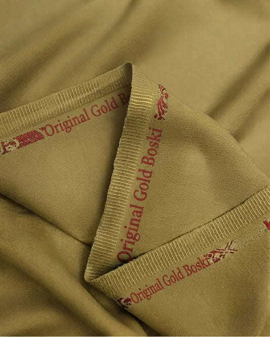 Men's Suit Olive Gold Milano Boski Unstitched
