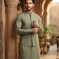 Men's Suit Sage Green MVS  Winter Parker Unstitched