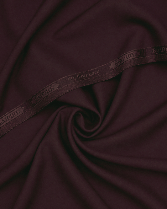  Men's Suit Maroon Empire Suiting Wash & Wear Unstitched