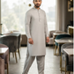 Men's Suit Pearl White Royal Swiss Wash & Wear Unstitched