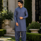 Men's Suit Steel Blue MVS Winter Parker Unstitched