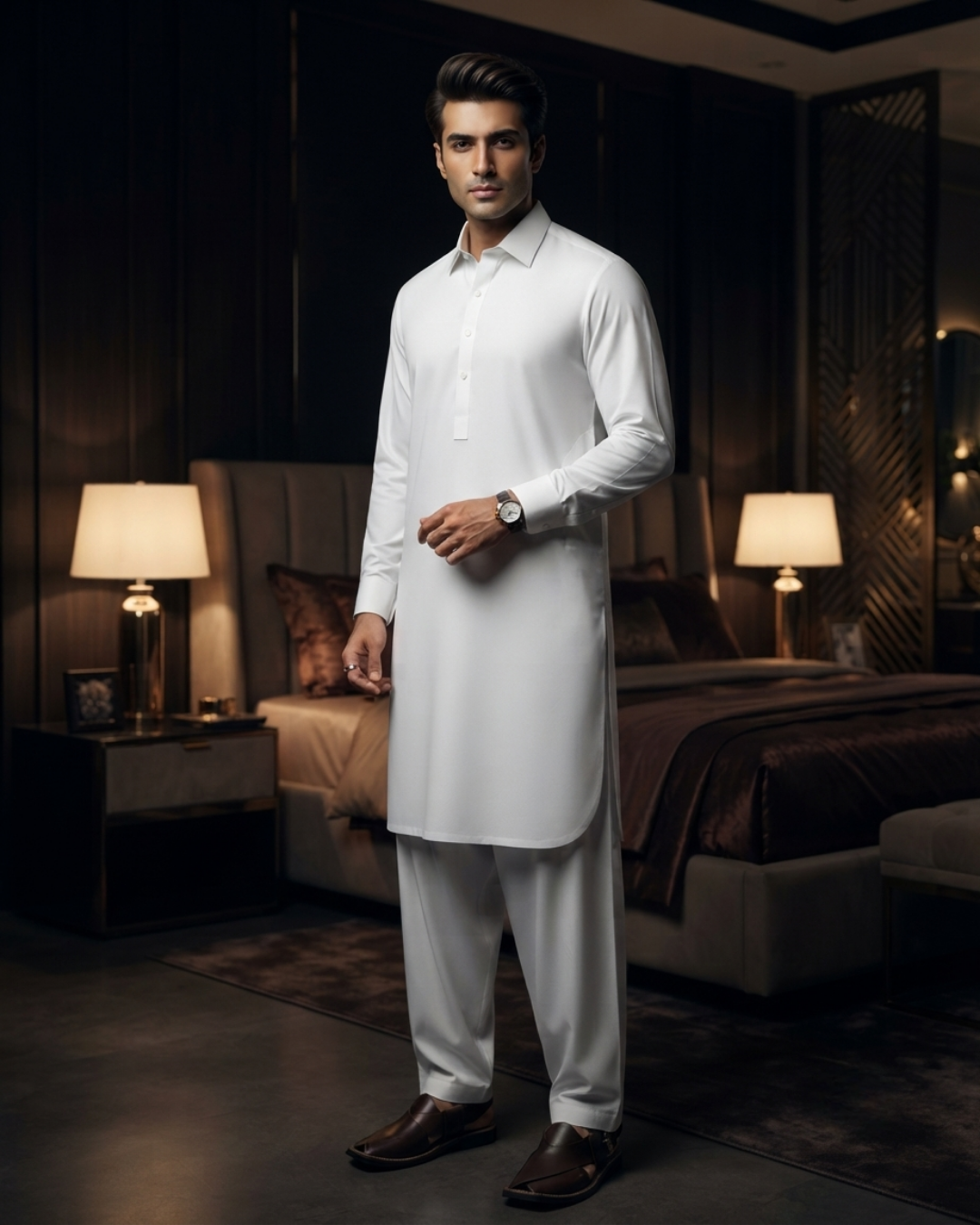 Men's Suit Pure White Milano Boski Unstitched