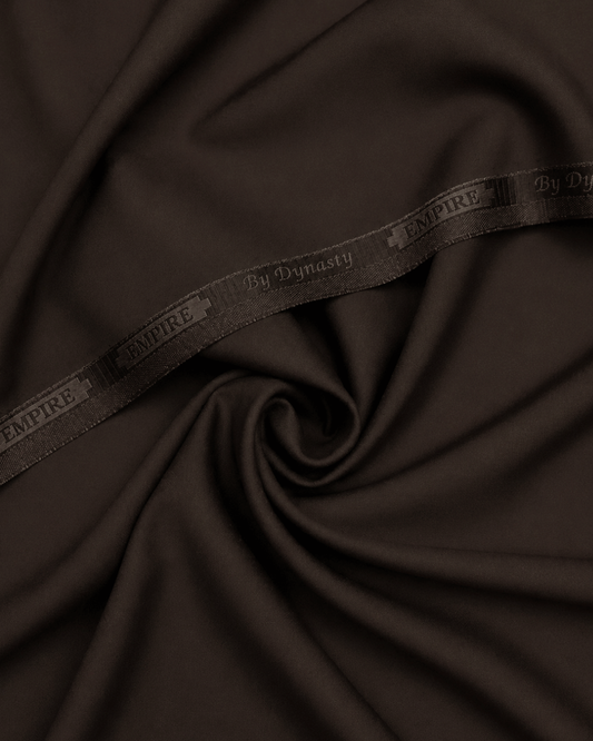 Men's Suit Dark Chocolate Brown Empire Suiting Wash & Wear Unstitched