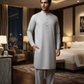 Men's Suit Ice Grey Koh e Toor Wash & Wear Unstitched