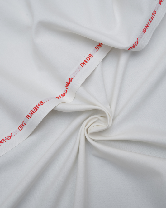 Men's Suit Half White Signature Boski Unstitched