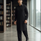 Men's Suit Signature Premium Black Wash & Wear Unstitched