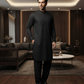 Men's Suit Jet Black Milano Boski Unstitched