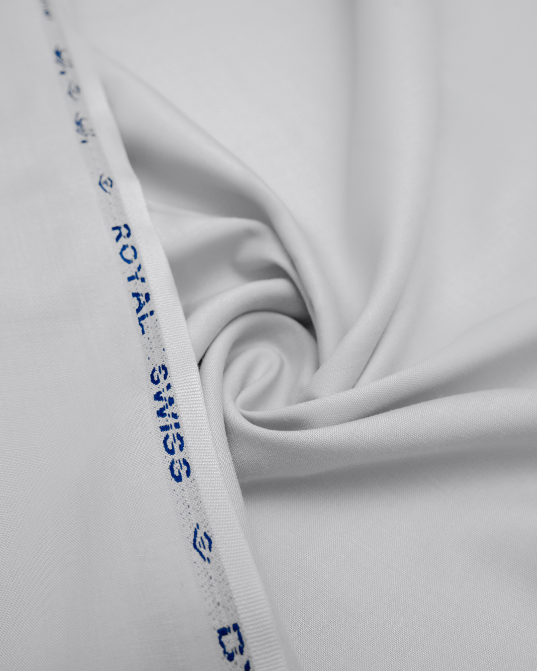 Men's Suit Ice White Royal Swiss Wash & Wear Unstitched