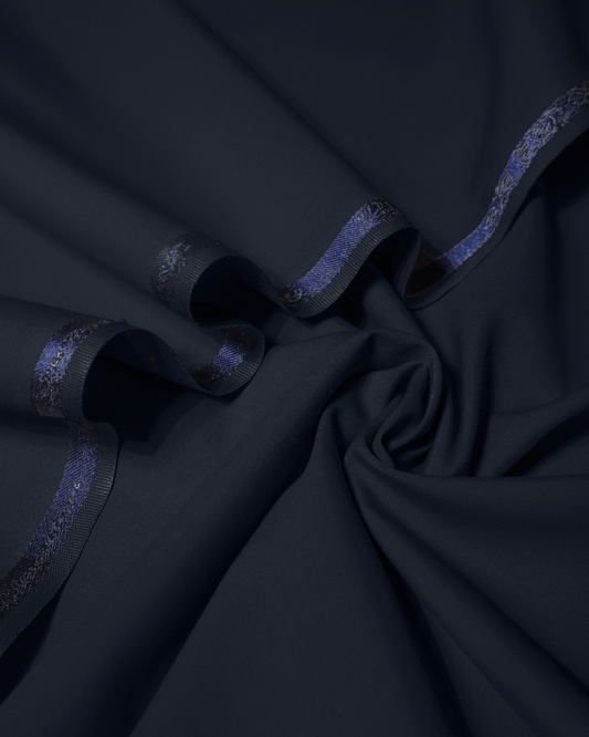 Men's Suit Navy Blue Empire Suiting Wash & Wear Unstitched