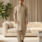Men's Suit Desert Beige Royal Swiss Wash & Wear Unstitched