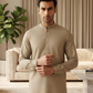 Men's Suit Desert Beige Royal Swiss Wash & Wear Unstitched