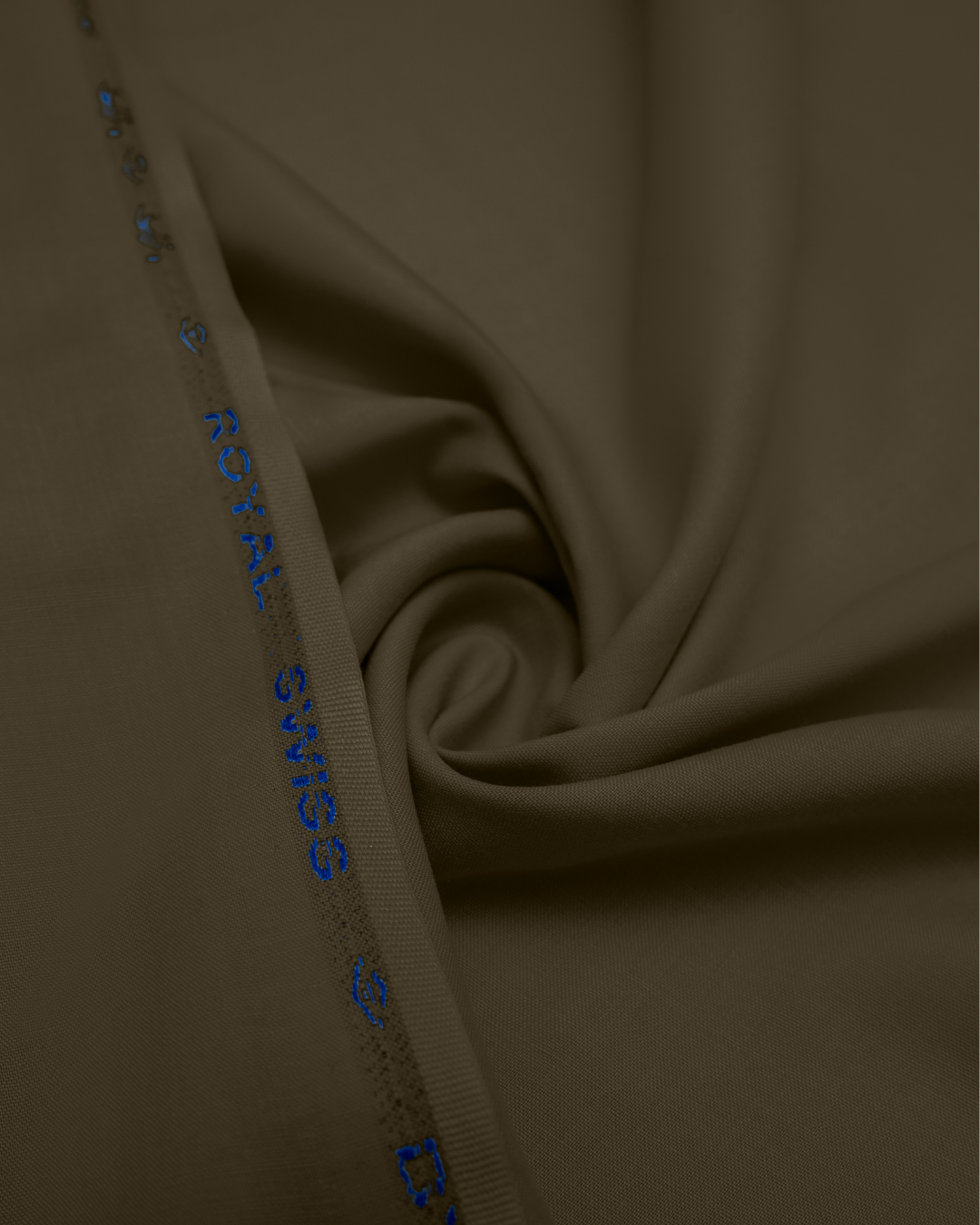 Men's Suit Walnut Brown Royal Swiss Wash & Wear Unstitched