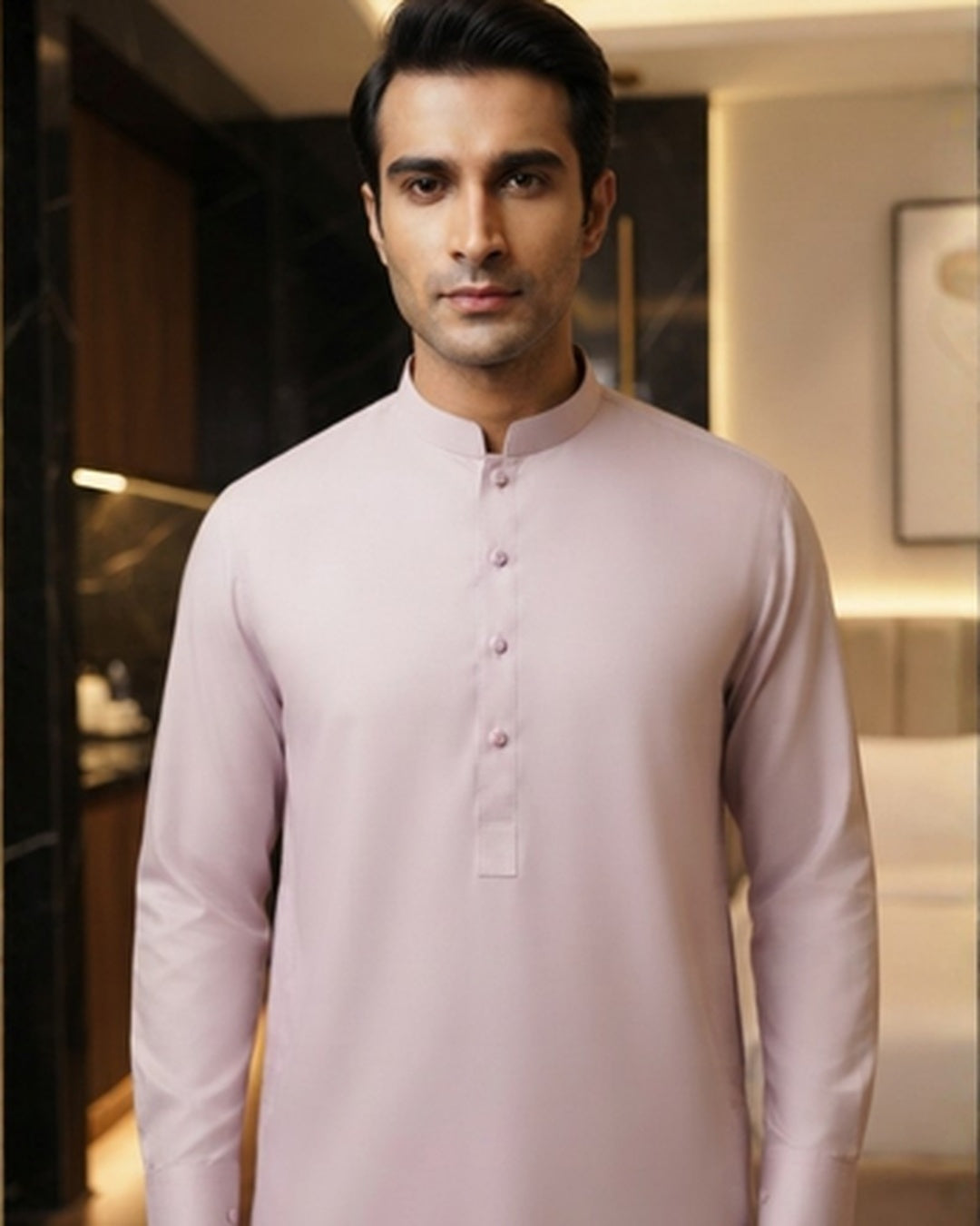 Men's Suit Blush Pink Milano Boski Unstitched