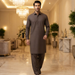 Men's Suit Cocoa Brown Royal Swiss Wash & Wear Unstitched