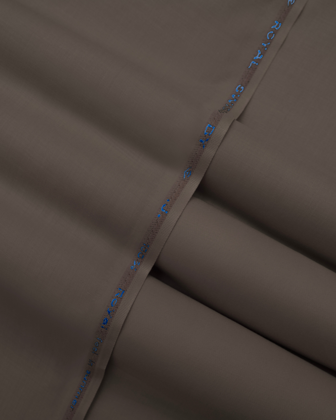 Men's Suit Cocoa Brown Royal Swiss Wash & Wear Unstitched