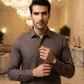 Men's Suit Cocoa Brown Royal Swiss Wash & Wear Unstitched
