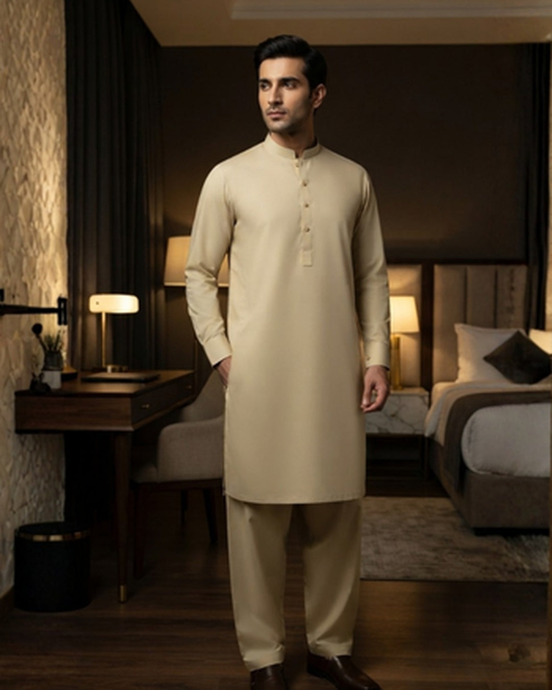 Men's Suit Light Beige Milano Boski Unstitched