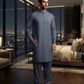 Men's Suit Dusty Blue Koh e Toor Wash & Wear Unstitched