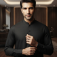 Men's Suit Jet Black Milano Boski Unstitched