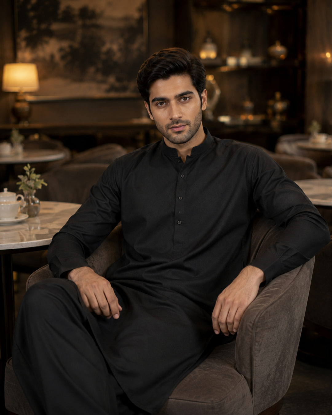 Men's Suit Black Signature Boski Unstitched