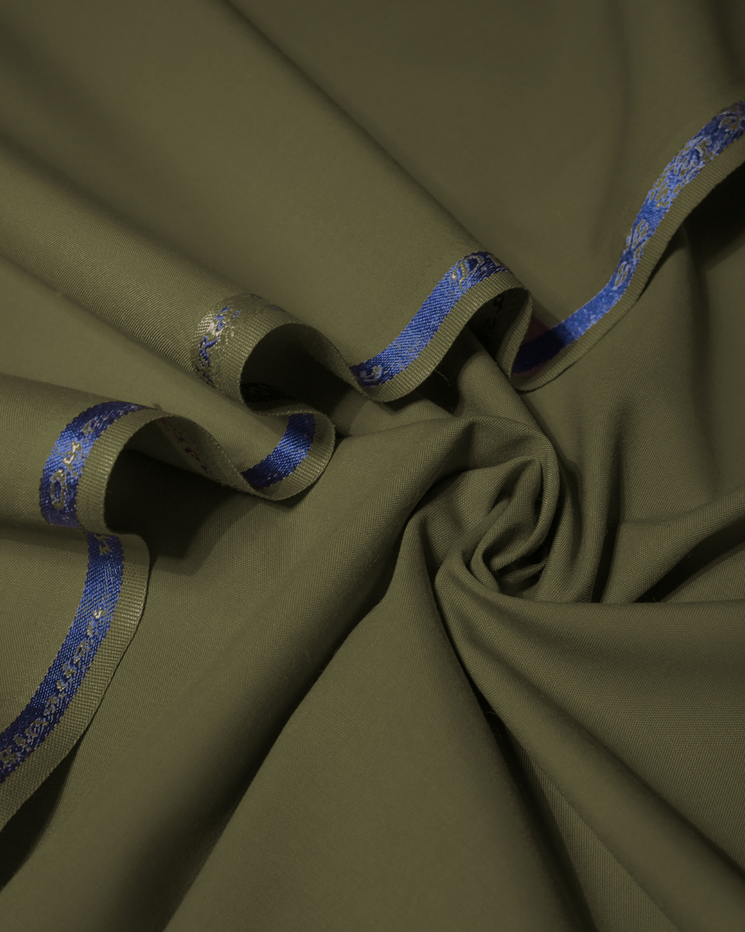 Men's Suit Olive Green Empire Suiting Wash & Wear Unstitched