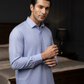 Men's Suit Ice Blue Milano Boski Unstitched