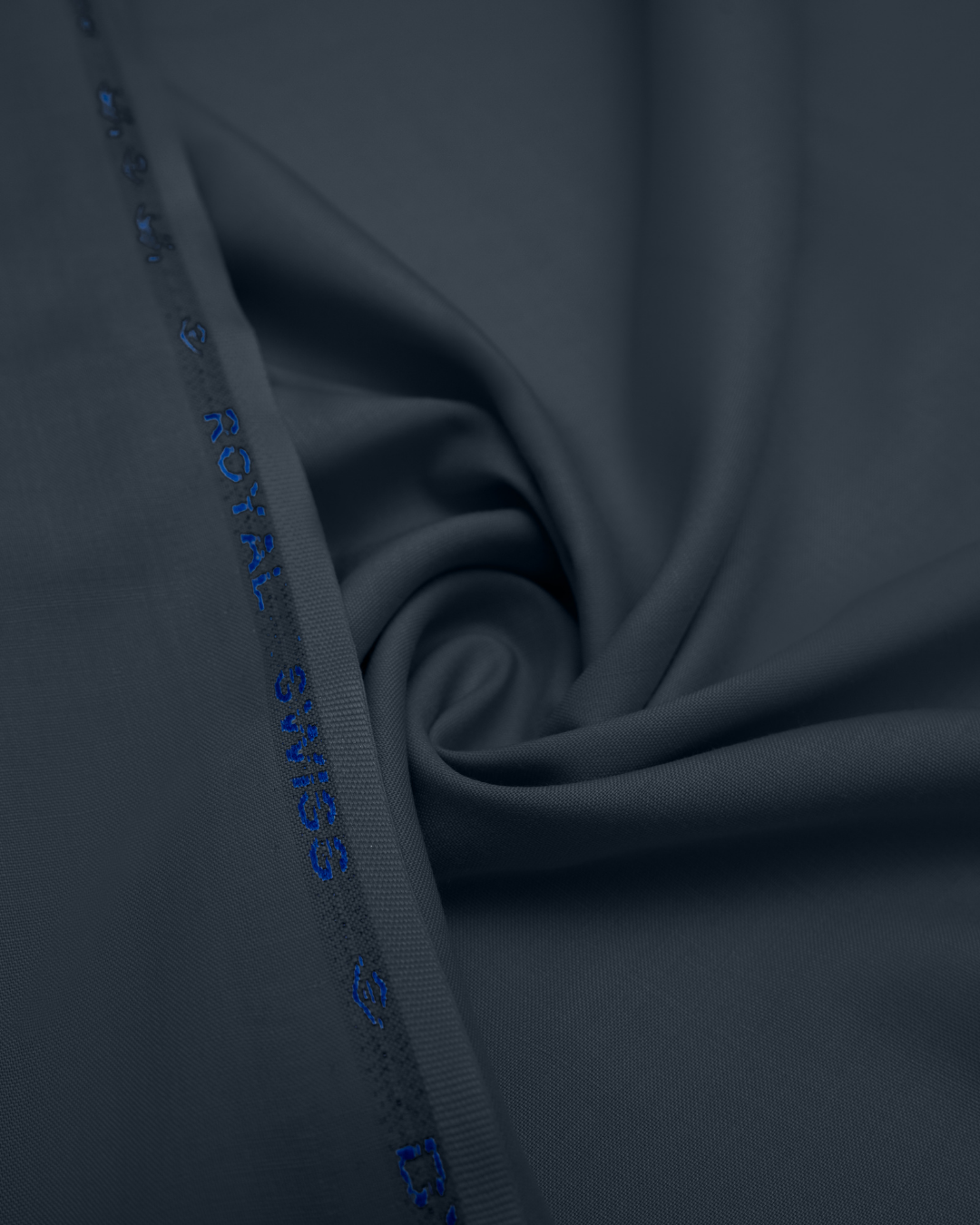 Men's Suit Slate Blue Royal Swiss Wash & Wear Unstitched