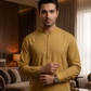 Men's Suit Mustard Gold Milano Boski Unstitched