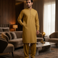 Men's Suit Mustard Gold Milano Boski Unstitched
