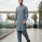 Men's Suit Steel Grey Royal Swiss Wash & Wear Unstitched