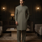 Men's Suit Ash Grey Milano Boski Unstitched