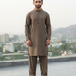 Men's Suit Stone Grey Royal Swiss Wash & Wear Unstitched