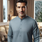 Men's Suit Muted Steel Blue Milano Boski Unstitched