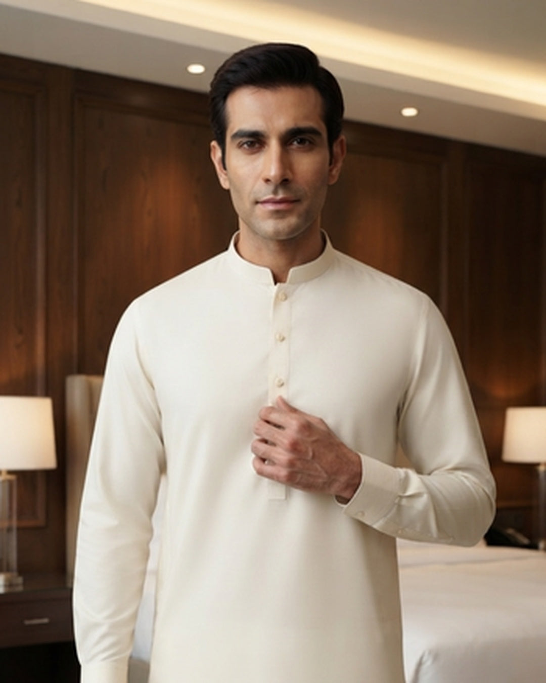 Men's Suit Ivory Cream Milano Boski Unstitched