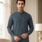 Men's Suit Steel Blue Koh e Toor Wash & Wear Unstitched