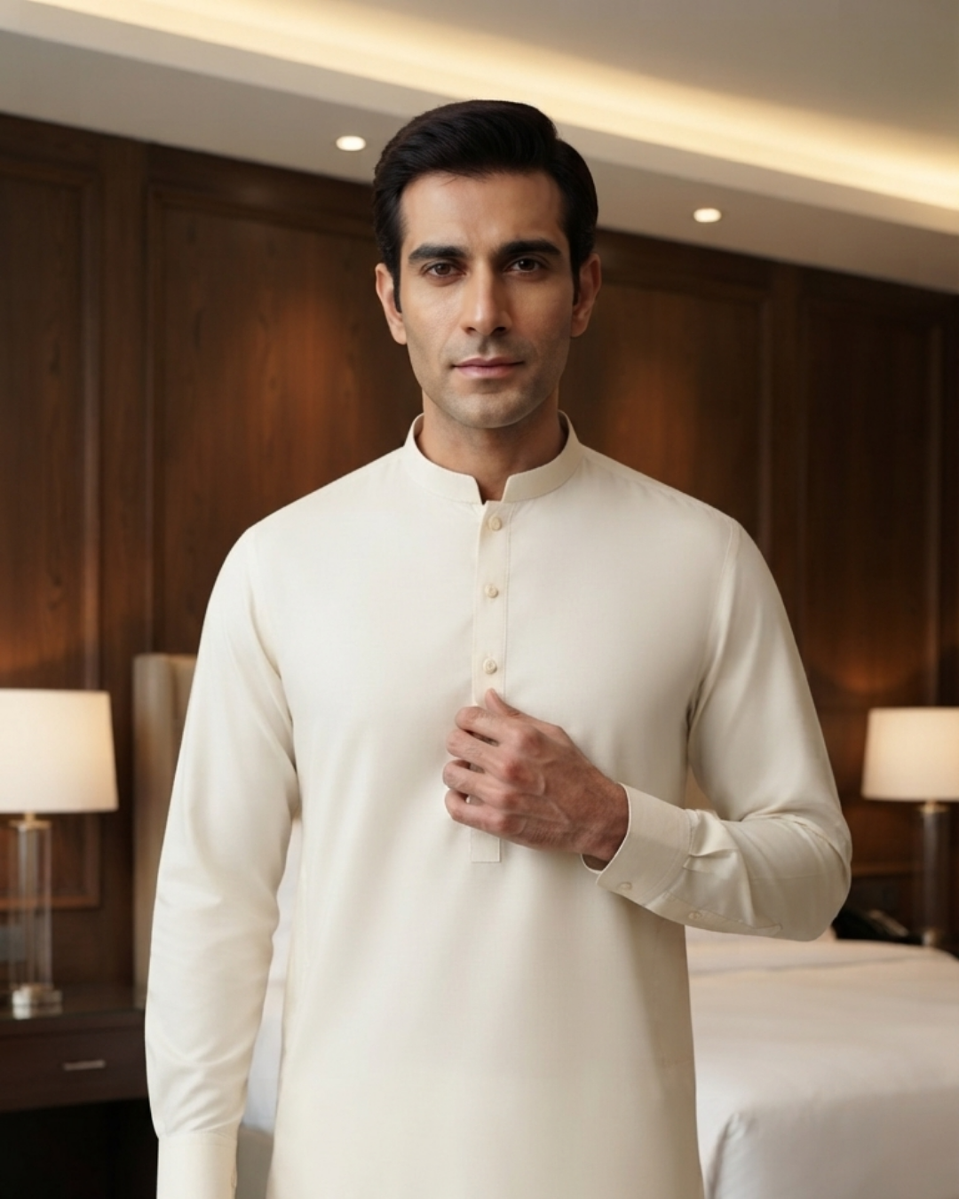 Men's Suit Ivory Cream Milano Boski Unstitched