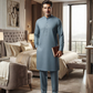 Men's Suit Muted Steel Blue Milano Boski Unstitched