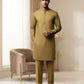 Men's Suit Olive Gold Milano Boski Unstitched