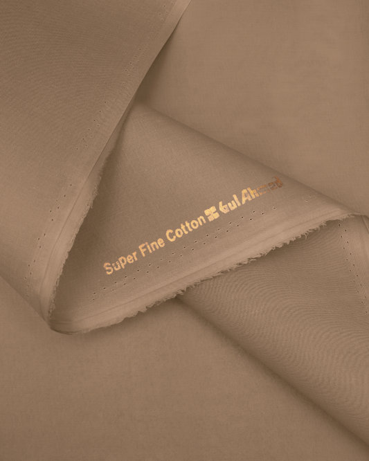 Men's Suit Camel Brown Torino Cotton Unstitched