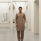 Men's Suit Camel Brown Torino Cotton Unstitched