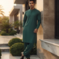 Men's Suit Deep Teal Torino Cotton Unstitched