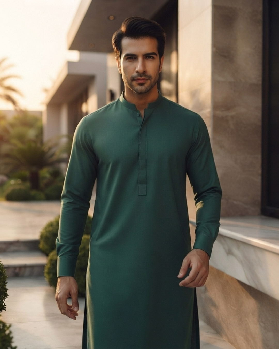 Men's Suit Deep Teal Torino Cotton Unstitched