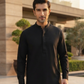 Men's Suit Jet Black Torino Cotton Unstitched