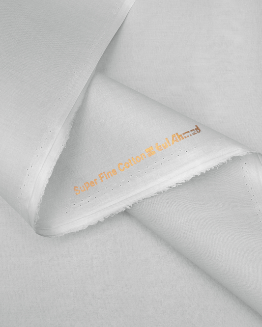 Men's Suit Snow White Torino Cotton Unstitched