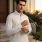 Men's Suit Snow White Torino Cotton Unstitched